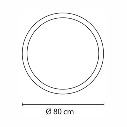 Espejo 2: 80cm de diámetro